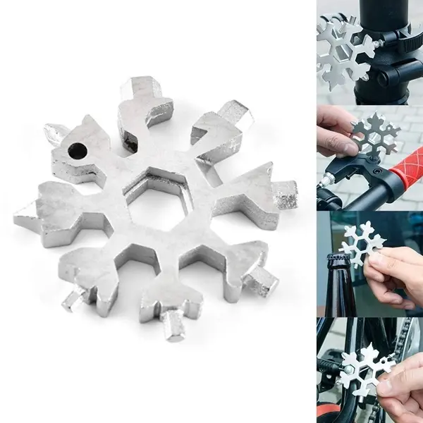 19-in-1 Stainless Steel Snow Keychain