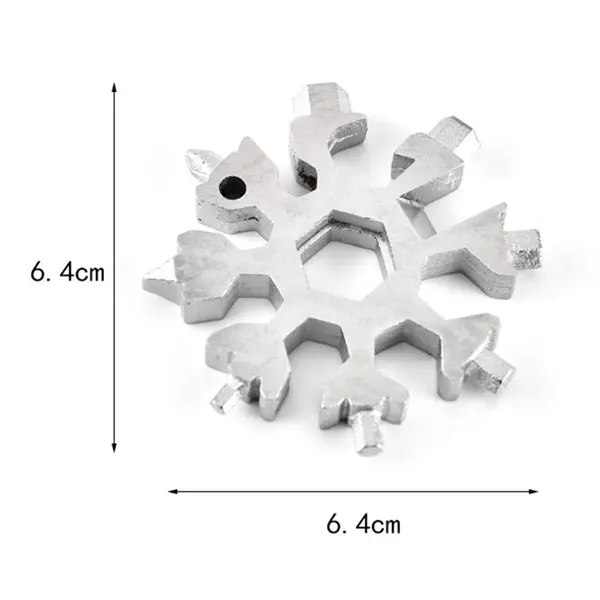 19-in-1 Stainless Steel Snow Keychain