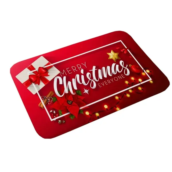Rectangular Christmas Theme Doormat