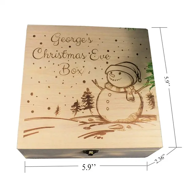 Wooden Christmas Decoration Gift Box