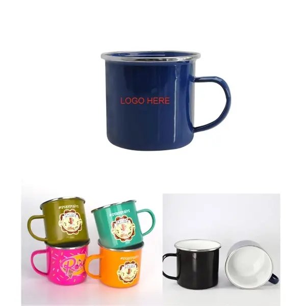 15oz Enamel Camping Mug Cups