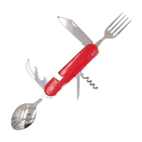 Multifunctional folding tableware