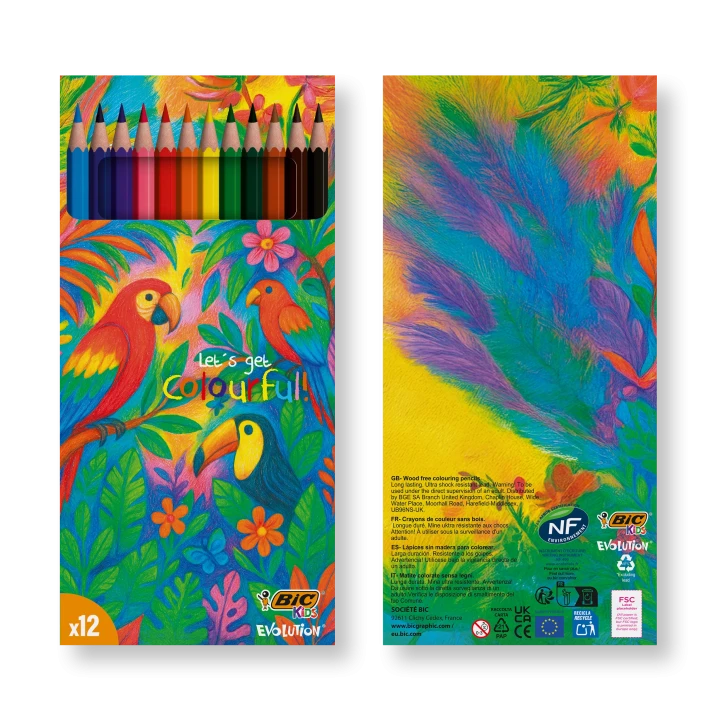 BIC Kids Evolution Colouring Set x 12 units - Box