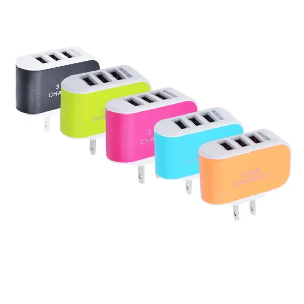3 Port USB AC Charger Adapters