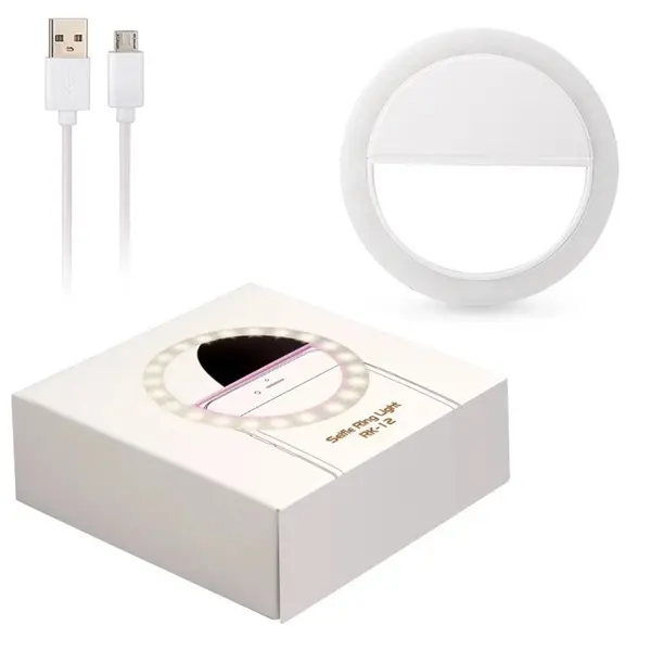 Mini LED Clip-on Rechargeable Selfie Ring Light