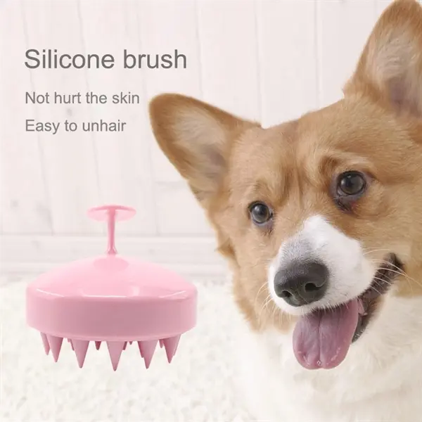 Silicone Pet Grooming Massages Brush