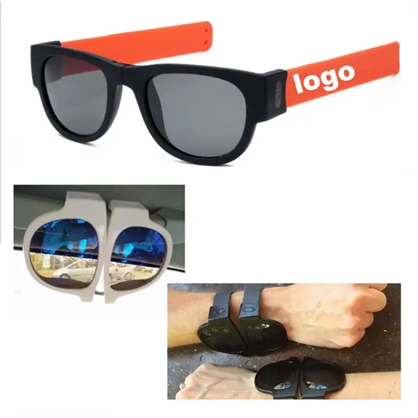 Foldable Bracelet Slap Sport Wristbands Sunglasses