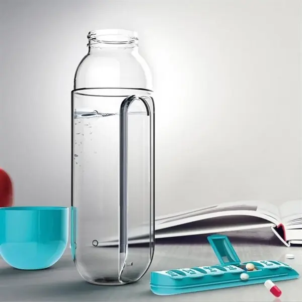 20oz 7-day Pill Case Box Water Bottle Cup