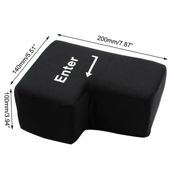 Big ENTER Button for Computer Stress Relief Pillow