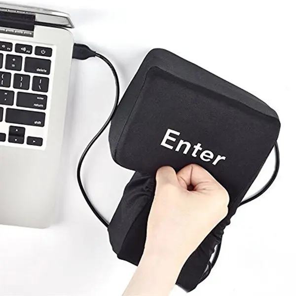 Big ENTER Button for Computer Stress Relief Pillow