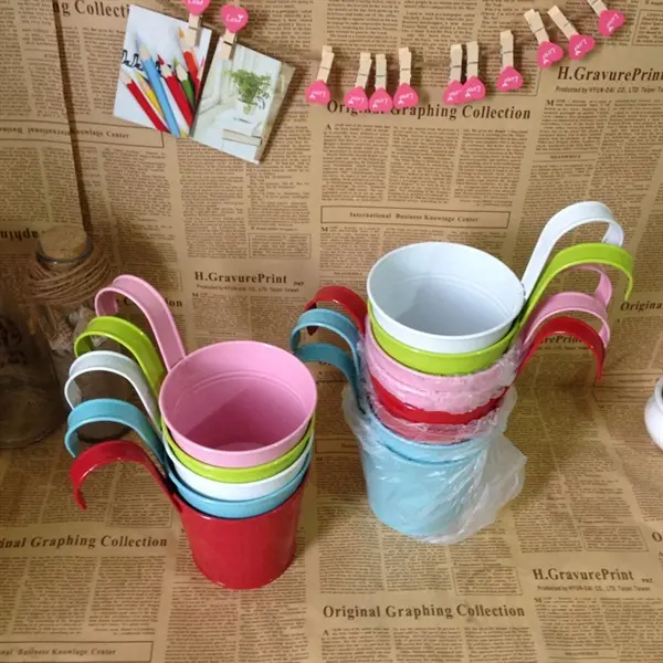 Iron Hanging Flower Pots With Hook