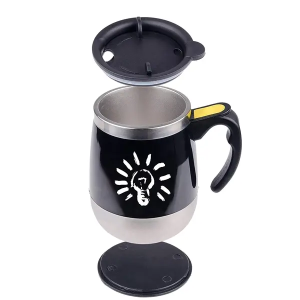 Stainless steel automatic mixing coffee cup