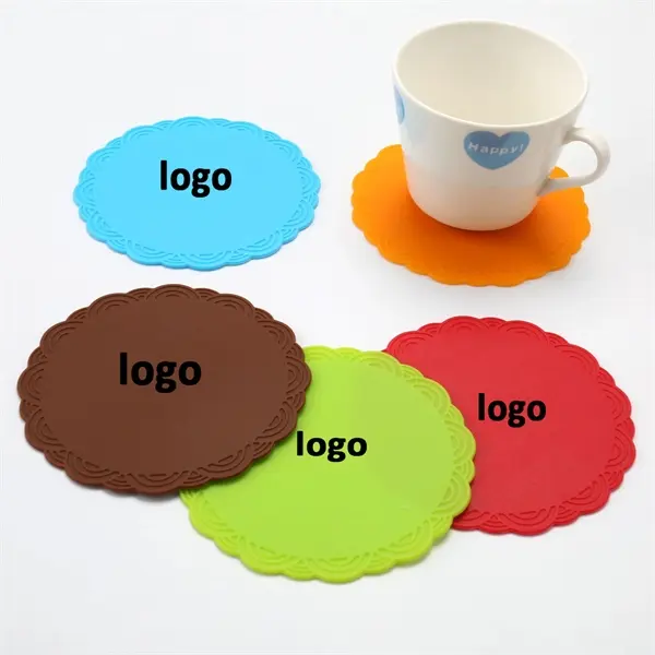 Round Heat Insulation Resistant Silicon Cup Mat