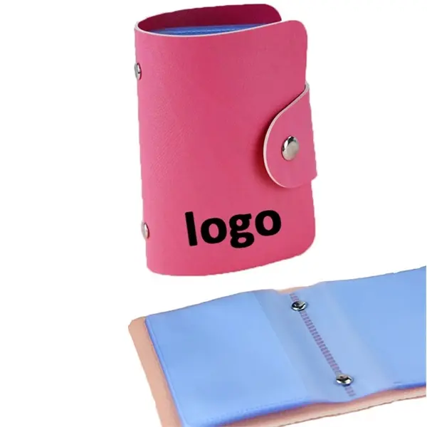 PU 24 Card Slots Card Holder Wallet