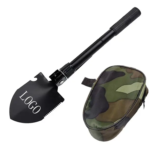 Multipurpose folding shovel