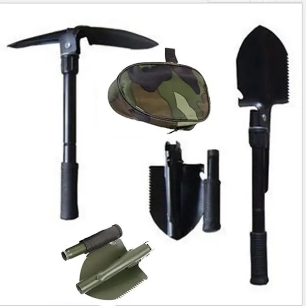 Multipurpose folding shovel