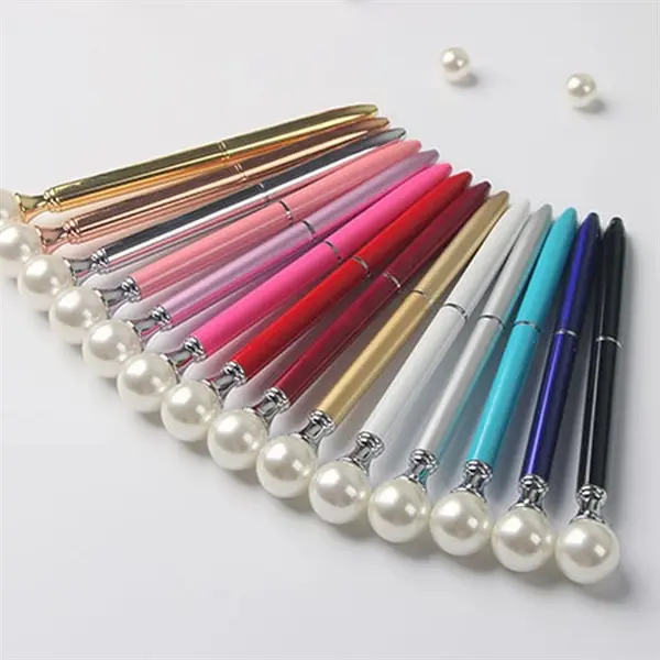 White Pearl Head Ballpoint Pen