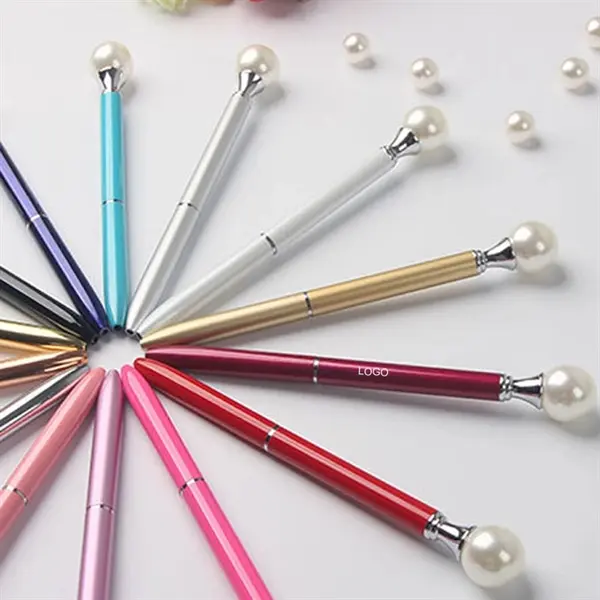 White Pearl Head Ballpoint Pen
