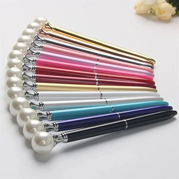 White Pearl Head Ballpoint Pen