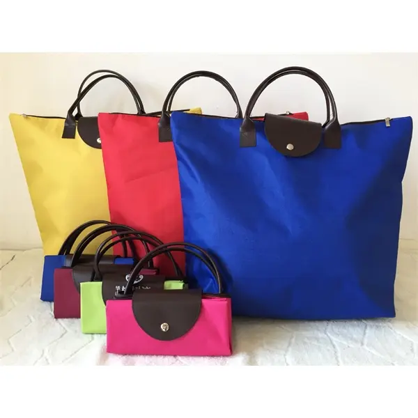 Folded Oxford shopping bag