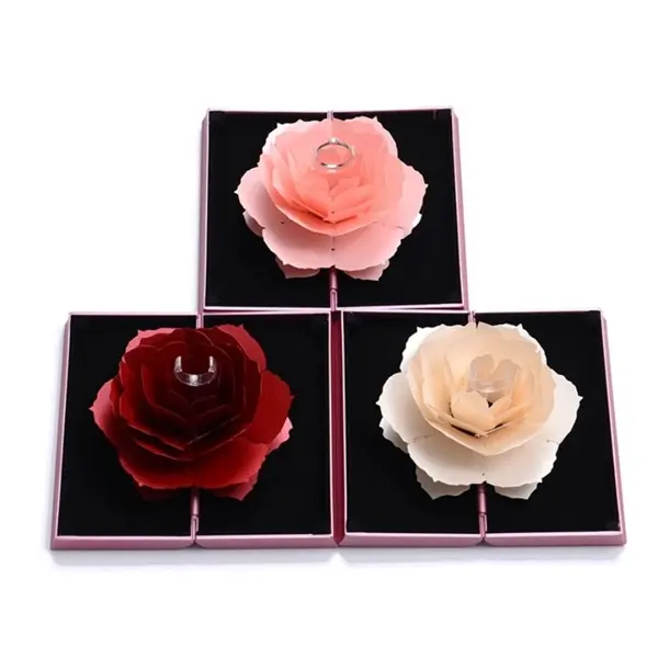Wedding Jewellery Earring Ring Storage Rose Box Rack