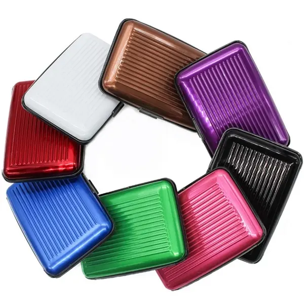 Aluminum Plastic Storage Bag Credit Card Case Container