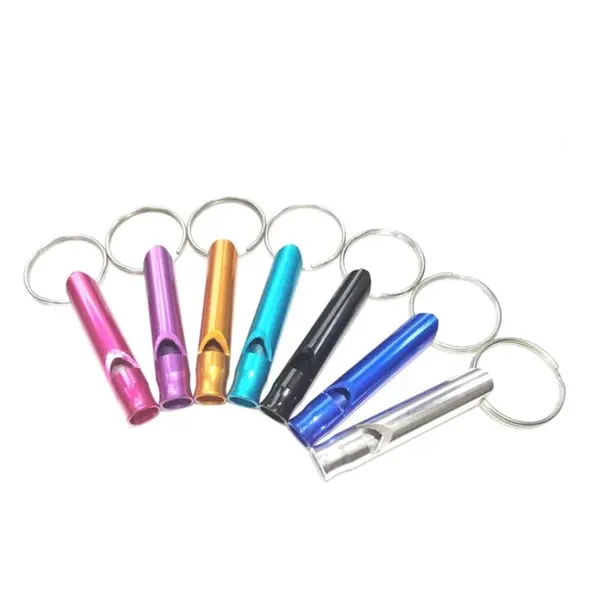 Children Kids Small Outdoor Whistle Key Ring Keychain
