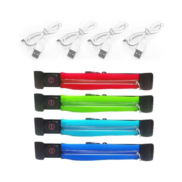 USB Rechargeable LED Running Waist Bag