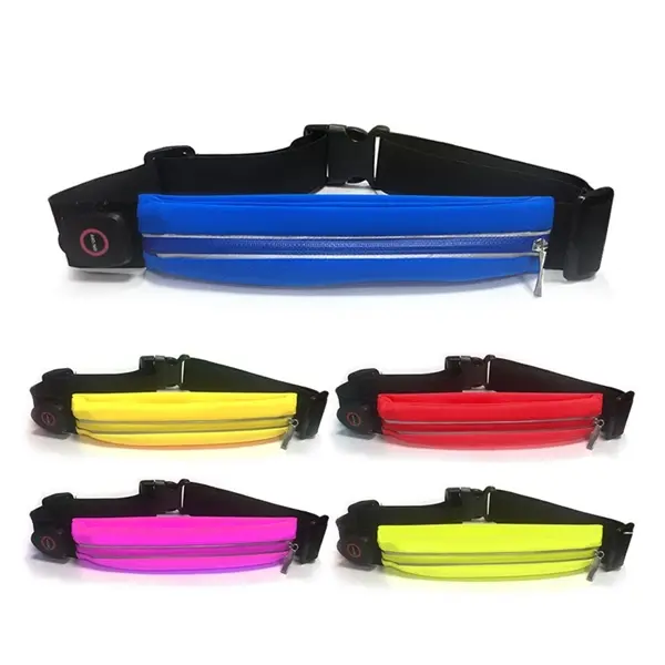 USB Rechargeable LED Running Waist Bag