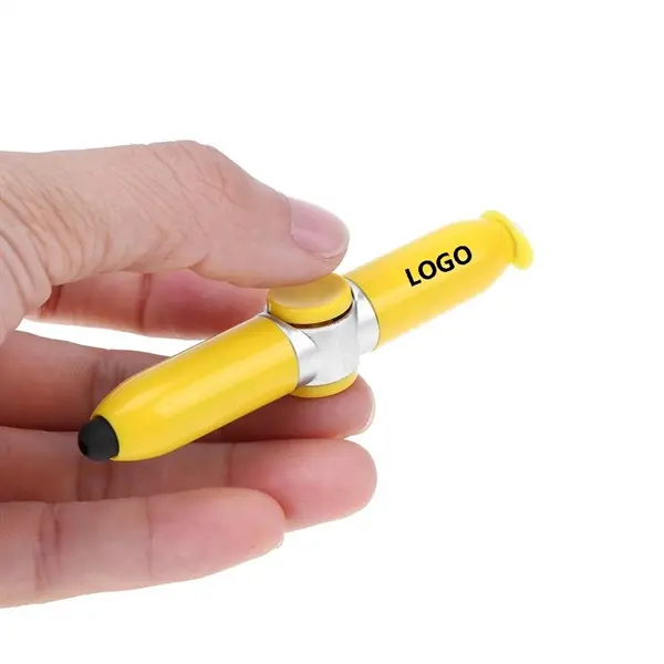 LED Spinner Stress Relief Fingertip Gyro Ball-Point Pen