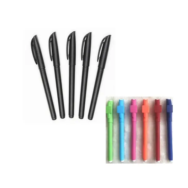 Plastic Metal Ad Gift Pen With QR Code Cover