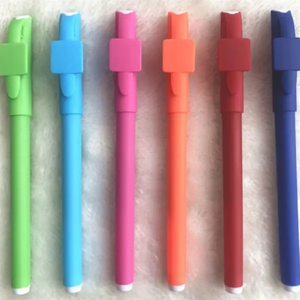 Plastic Metal Ad Gift Pen With QR Code Cover