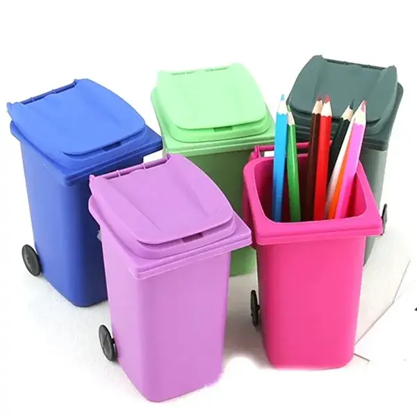 Trash Can Shaped Pen Holder/Brush Pot