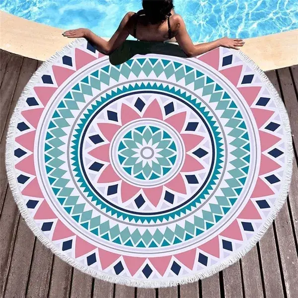 60" Round Beach Towel