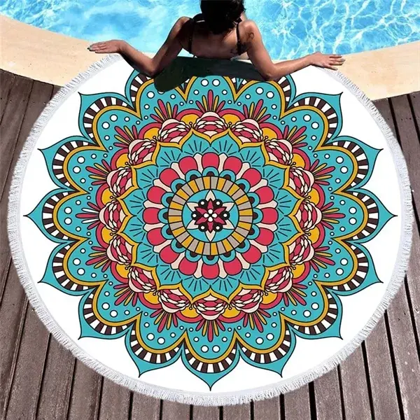 60" Round Beach Towel
