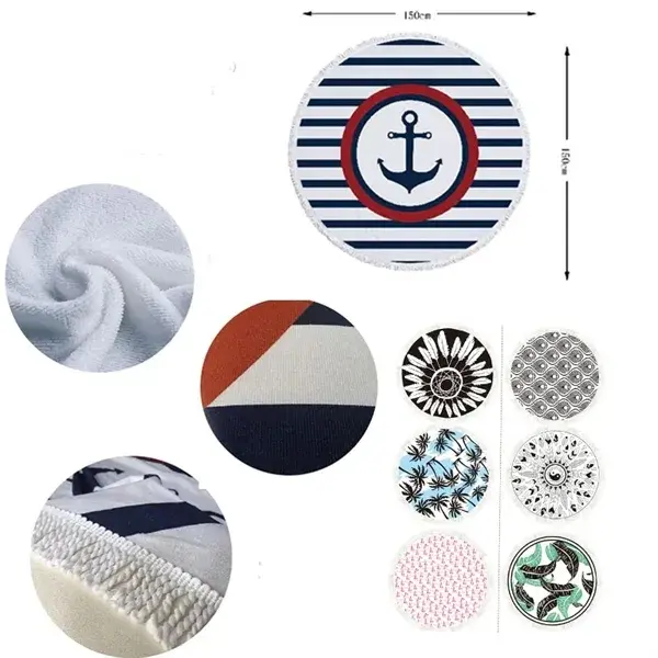 60" Round Beach Towel