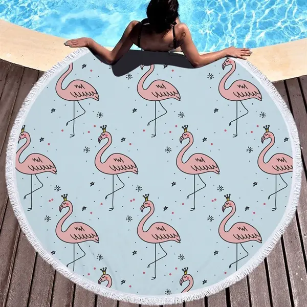 Flamingo themed Beach Towel