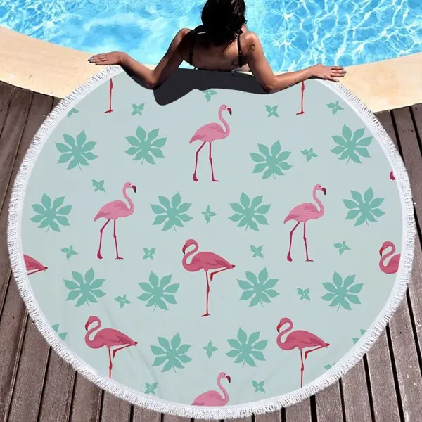 Flamingo themed Beach Towel