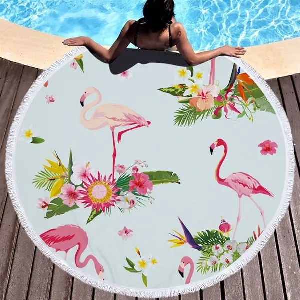 Flamingo themed Beach Towel