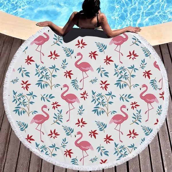 Flamingo themed Beach Towel
