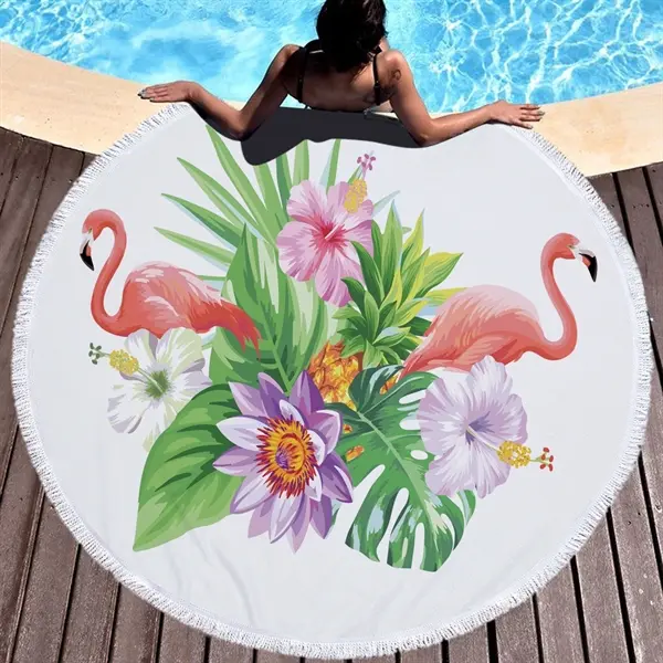 Flamingo themed Beach Towel
