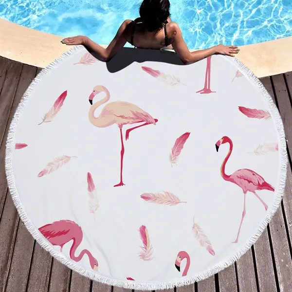 Flamingo themed Beach Towel