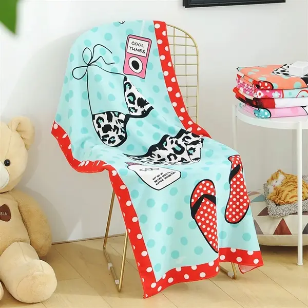 Full Color Printed Microfiber Beach Towel