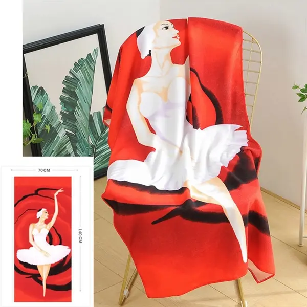 Full Color Printed Microfiber Beach Towel
