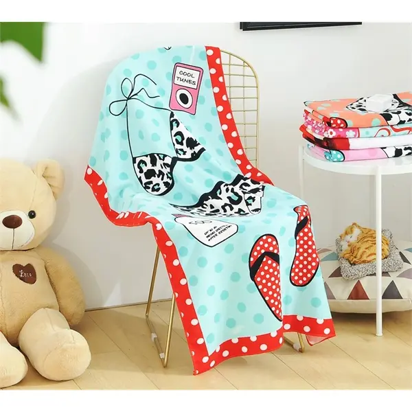 Full Color Printed Microfiber Beach Towel