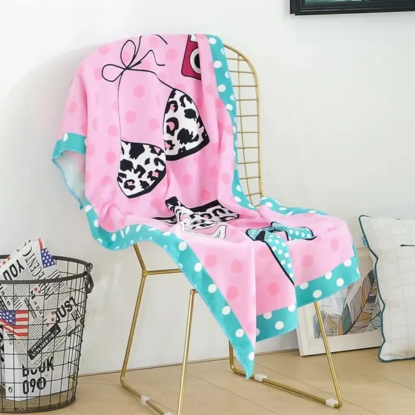 Full Color Printed Microfiber Beach Towel