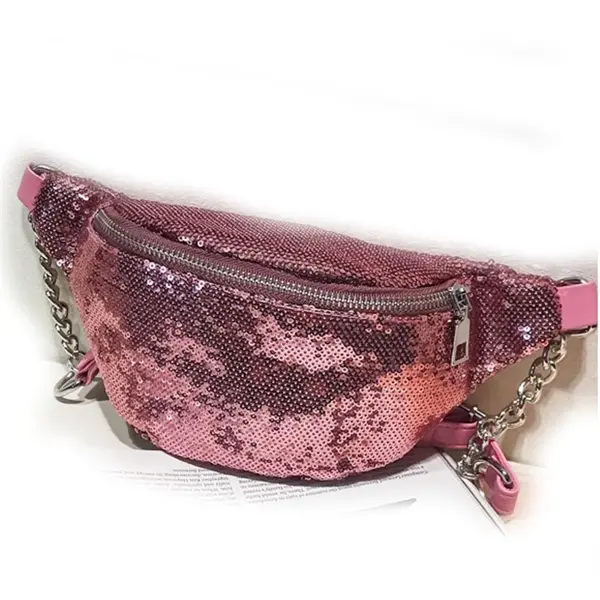Versatile sequined Multi-functional chest bag