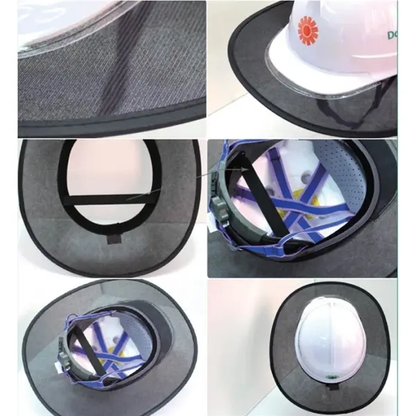 Summer Hard Safe Hat Helmet Neck Breathable Sunshade