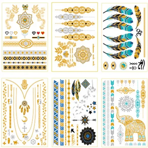 Custom Metallic Temporary Tattoo 2" x 2"