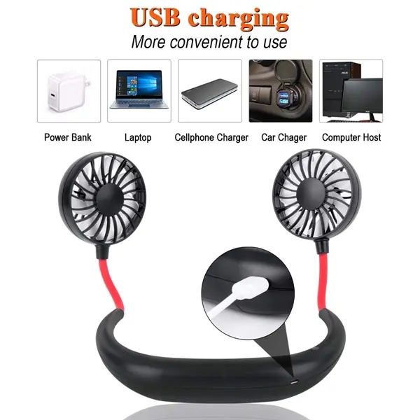 Foldable USB Spaits Neck Fan